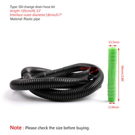 Topteng Outboard Oil Drain Hose Universal Drain Hose for Yamaha Outboard 4-Stroke 15 Hp-150 Hp, for SUZUKI with 18mm/0.7" Interface Diameter