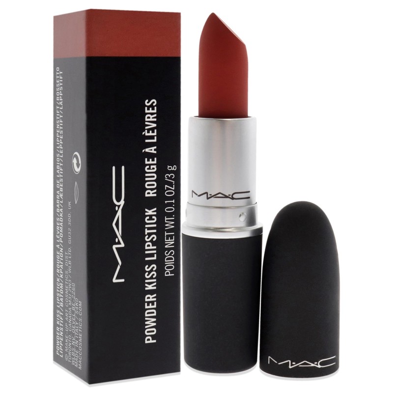 MAC Powder Kiss Lipstick # Devoted To Chili 3g (x1)