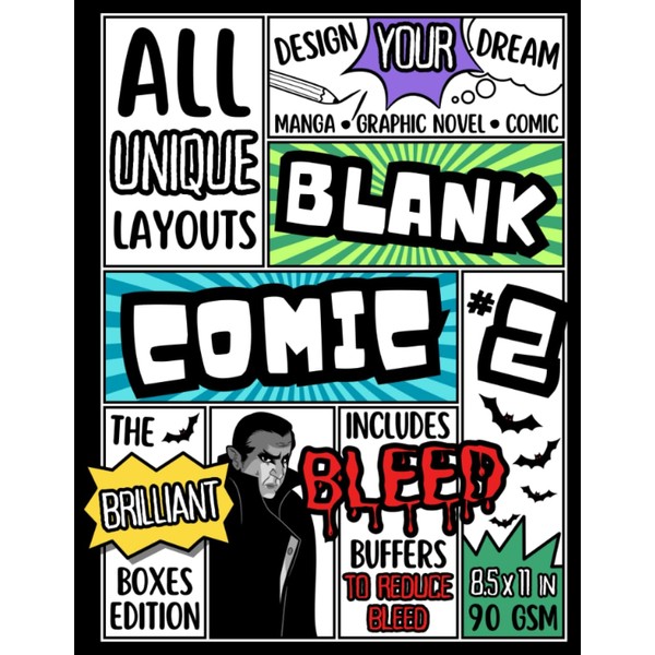 BLANK COMIC #2 - THE BRILLIANT BOXES EDITION: Design your