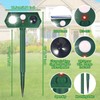 2 Pack Ultrasonic Solar Animal Repellent Cat Deterrent Outdoor,Deer Repellent