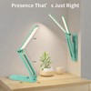 Bsdgeclogy Foldable and Adjustable LED Reading Lamp, Dual Head Portable