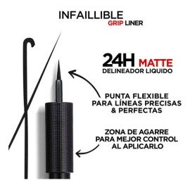 Delineador De Ojos Infaillible Liquid Matte Color 01 ink Efecto Mate 11gr L'oréal Paris