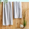 100% Cotton Velour Cabana Stripe Beach Towel Set 30" x