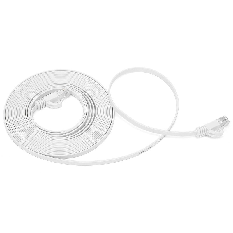 Cable Ethernet Plano CAT6 Gigabit 8 Núcleos Par Trenzado Puente