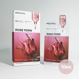 Mediheal Rose PDRN Essential Mask Pore Glowing 10 sheets / 메디힐 로제 피디알엔 에센셜 마스크 모공 결광 10매