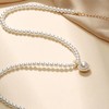 Moodear Dainty Pearl Diamond Pendant Necklaces for Women - Trendy