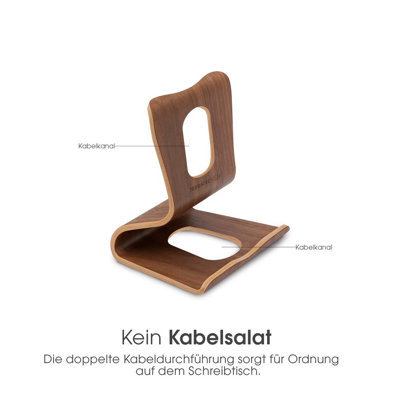 Terratec 219731 Real Wood Smartphone and Tablet Stand