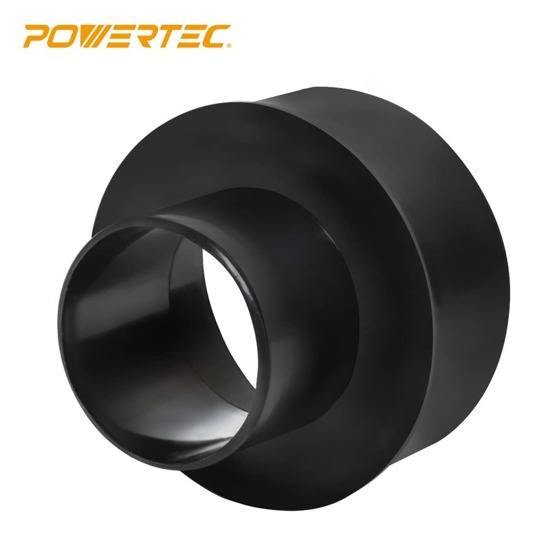 POWERTEC 70104 4 Inch to 2-1/2 Inch Hose Reducer, Dust