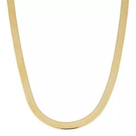 Unbranded 14K Yellow Gold plated Necklace Chain 9mm Herringbone 18”
