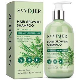 Rosemary Shampoo： Hair Growh Shampoo - Hair Thicking Shampoo - Rosemary Mint Strengthening Shampoo with Tea Tree Oil Bition - For Thinning Hair and Hair Loss 350ml