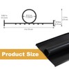 Soengsau 5/16" T-End Double Track Garage Door Bottom Weatherstripping, 16.4FT