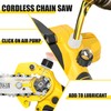 Cordless Mini Chainsaw 6 Inch, Auto Oiler &Tool-Box, One-Hand Handheld