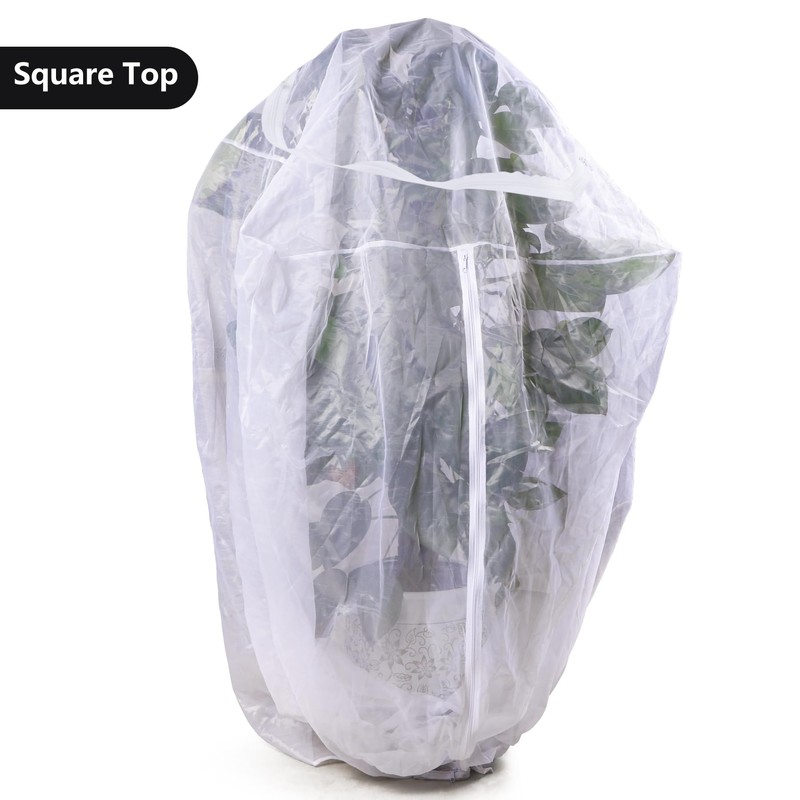 Zippered Caterpillar Sleeve, Milkweed Plant Netting, Garden Netting Plant Covers