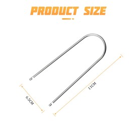 JNNJ Car Radio Shackle Removal Instrument Key DIN Release Buttons, Radio Release Tool, Release Tool for Car Radio, Release Key (U-Shape)