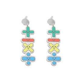 Math Earrings Multiplication Subtraction Dangle Stud Earring Mathematics Symbol Earrings For Math Enthusiasts (Math Earrings eu)