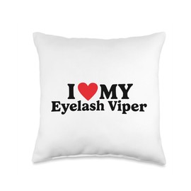 I love my Eyelash Viper Throw Pillow