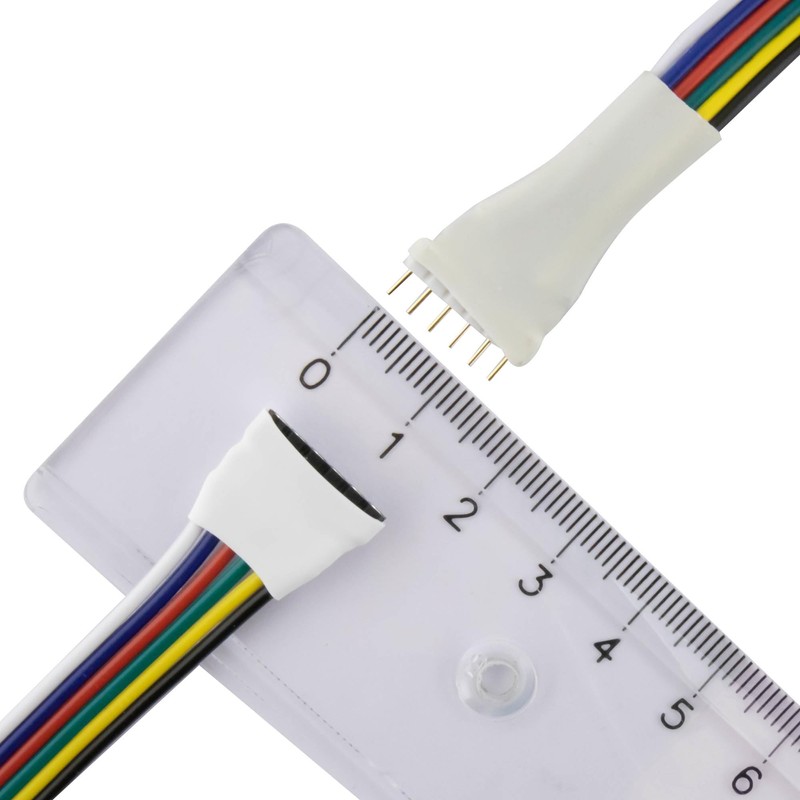 RGBW + CCT Connector, 6-PIN; Pack of 10; RGBW CCT