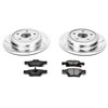 Power Stop K5950 Rear Brake Kit with Drilled/Slotted Brake Rotors