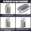 Diyife TSA Luggage Locks, [Upgraded] Pack of 2 4-Digit Security