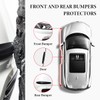 SHMZK - 2 tiras de protector de parachoques de coche,