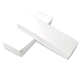 100Pcs Professional Non-Woven Bikini & Facial Wax Strips - Soft Wax Paper for Women & Men, 7x20cm