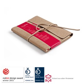 Transotype senseBook Medium Leather Flap Blank Notebook