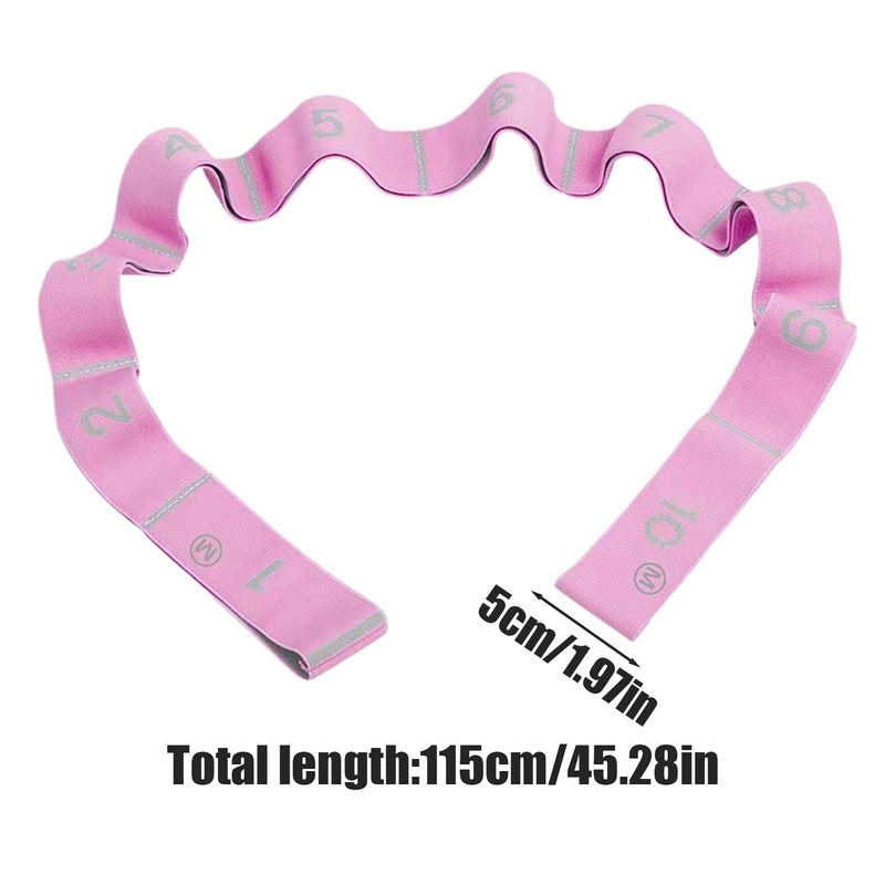 Stretch Band for Exercise,Leg Stretcher with 10 Loops - Strength