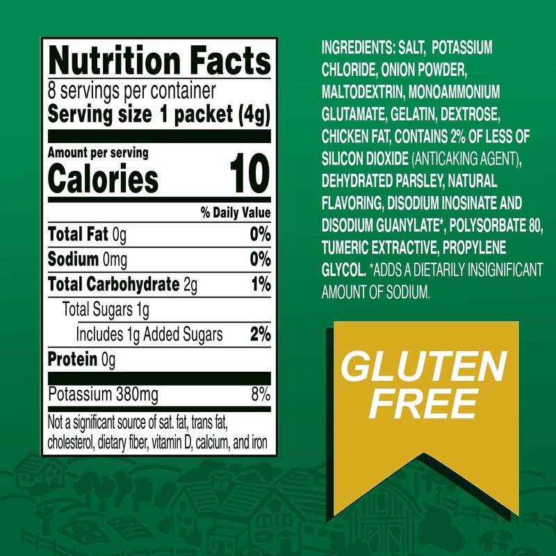 HERB-OX Sodium Free Chicken Bouillon Packets, 1.5 oz, (Pack of