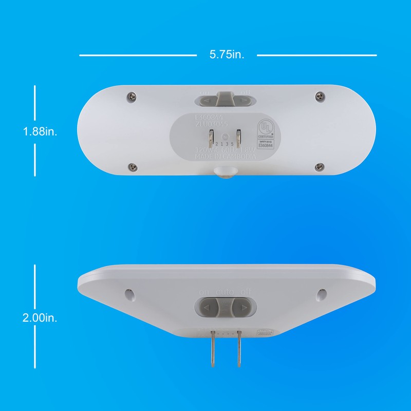 GE Ultrabrite LED Light Bar Night Lights Plug Into Wall