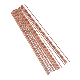 HWYEE 20PCS 99.98% Pure Copper Round Rod 0.12"/3mm Dia 12"/305mm Length Bare Copper Cu Metal Rod Solid Copper Rod for DIY Metal Working Hobbies (0.12"/3mm Dia 12"/305mm Length)