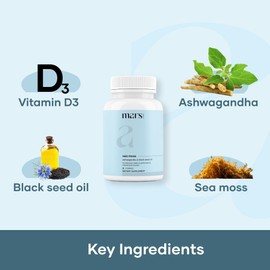 mars by GHC Surge Natural Sea Moss Caps (60N) : Powered with Black Seed, & Vitamin D3 | Packed with 84 Minerals | Good Health Company - Pack of 2