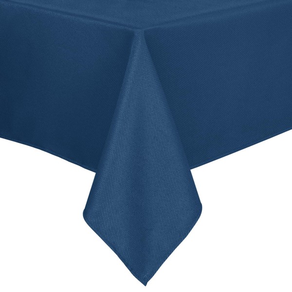 Hiasan Navy Blue Rectangle Tablecloth Waterproof W54 x L108 Inches,