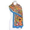 RainCaper Silk Blend Shawl Wraps For Women, Kandinsky Circles