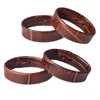 WOCCI 18mm Leather Watch Band Keeper, Holder Loop, Retainer Rings