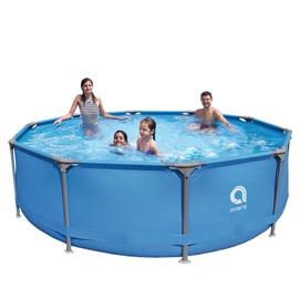 Outraveler 10ft x 30in Above Ground Swimming Pool,Outdoor Round Frame Steel Frame Pool for Backyard Garden