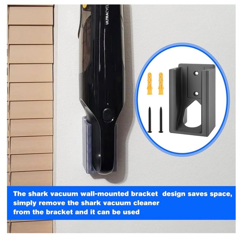 SquirrelBox Original Wall Mount Vacuum Holder Compatible with Shark Handheld