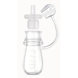 Kencpet Colostrum Collector Kit 5ml-6pcs, Ready-to-Use Pack, Reusable Breast Milk Collector Multi-Use Colostrum Container with Storage Case, Cotton Wipe & Cleaning Brush, BPA Free