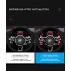 TECART 2Pcs ABS plastic Steering Wheel Paddle Shifter Extension Cover