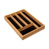 VITA PERFETTA Bamboo Cutlery Tray - Kitchen Drawer Organiser with
