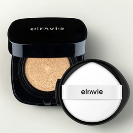 Anjumain Elravie Mela Return Spot Cushion + Refill Set Pact Makeup Cushion SPF50+ PA++++ Home Shopping Sold Out Spot Improvement Cushion, No. 21 Black Edition Main Product + Refill × 1 piece / 엘라비에 멜라리턴 기미쿠션+리필 세트 팩트 메이크업 쿠션 SPF50+ PA++++ 홈쇼핑완판템 기미개선 쿠션,