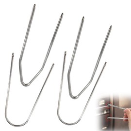 4PCS Car Radio Removal Tool Kit, U & V Shape Tools for Easy Removal of Car Stereos, Compatible with Most Vehicles, Durable and Easy to Use