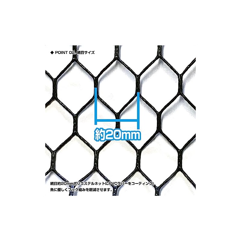 Rubber Coated Replacement Net Fishing Net Prox Replacement Rubber Net