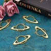 Pandahall 20Pcs Planet Alloy Open Back Bezel Pendants 28.4x54.8x2.45mm Hollow