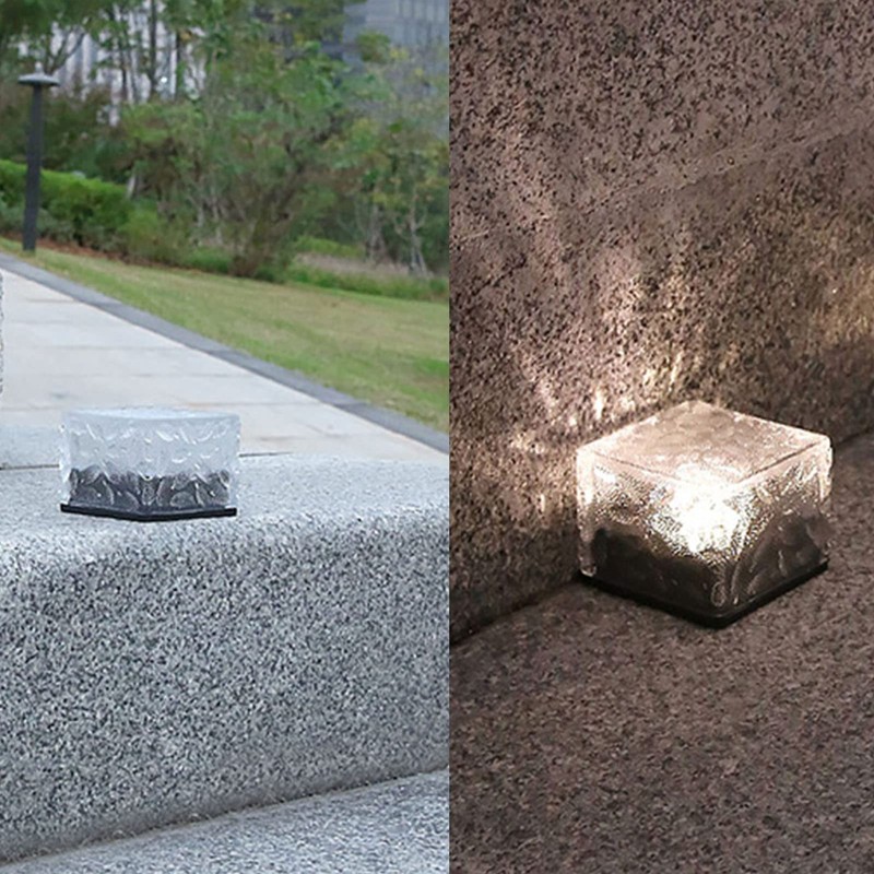Alvinlite Solar Ground Lights for Outside, Paver Lights Waterproof Landscape