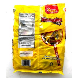 Vero Paletas Risandias c/Chile / Vero Spicy Lollipops 40pzs 600g/21.16oz