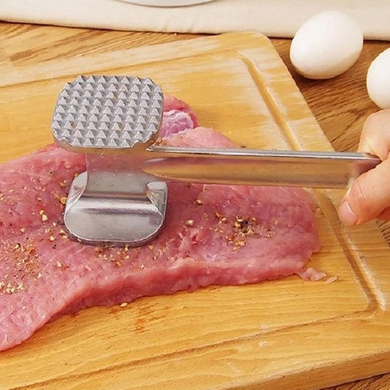Meat Tenderizer, Versatile Meat Tenderisers, Aluminum Alloy Meat Hammer, Double