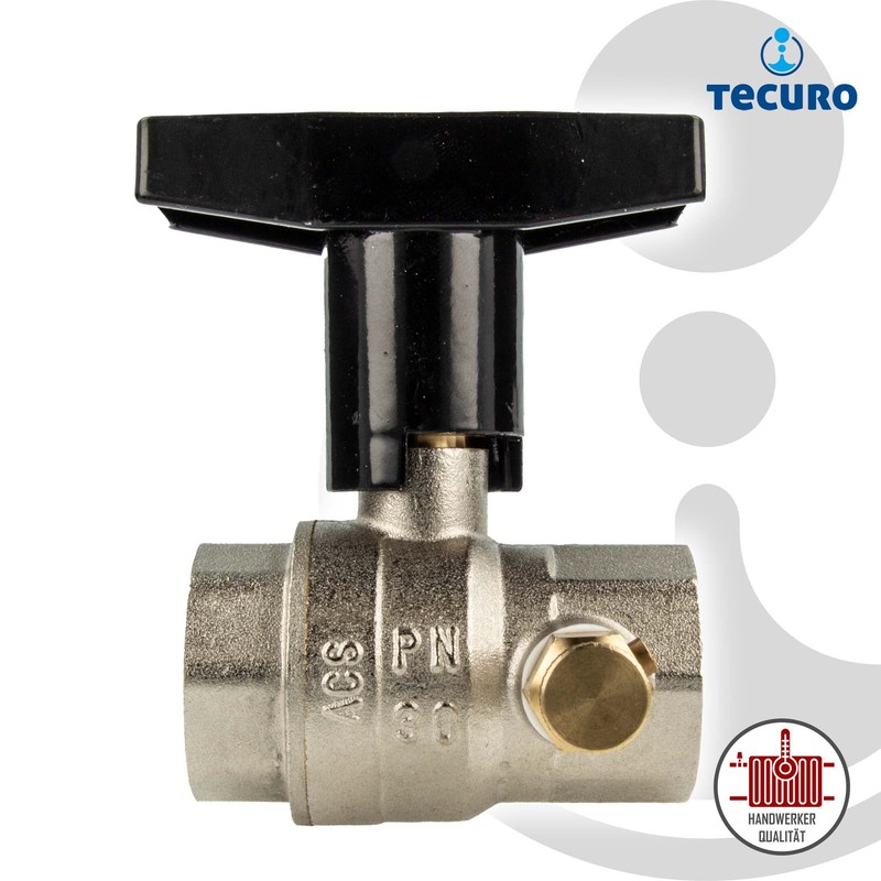 tecuro Ball Valve on Both Sides Internal Thread Rp 3/4