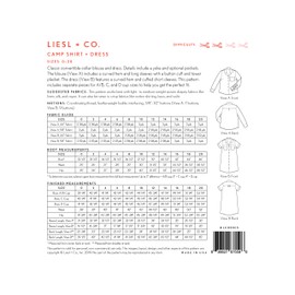 Liesl + Co. Camp Shirt + Dress Sewing Pattern