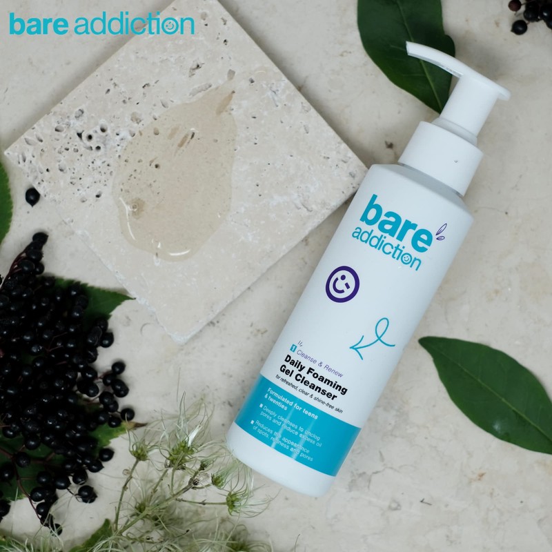 Bare Addiction 150ml Daily Skincare Foaming Gel Cleanser for Deep