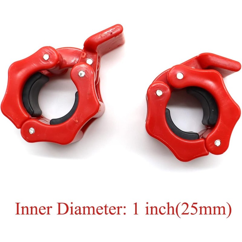 Tioamy Barbell Clamps Dumbbell Spinlock Collars Clips for Standard Weight